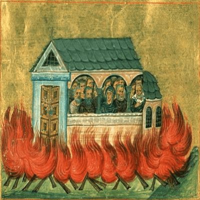 10 січня згадуються двадцять тисяч мучеників спалених у Нікомидії.