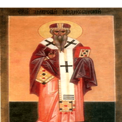Зарваниця :: Вікно детальніше :: 20 грудня згадуємо святого Авмросія ,Медіоланського єпископа.