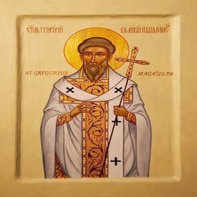 25 березня згадується Папа Григорій Двоєслов.